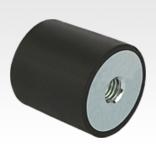 Rubber buffers steel or stainless steel, type C