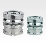 Levelling sets, steel or stainless steel with spherical washer and lock nut, low version