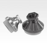 Swivel feet with vibration absorption