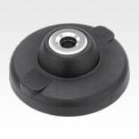 Levelling feet plates plastic, heavy-duty version