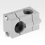Tube clamps cross, aluminium - inch