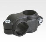 Tube clamps cross, plastic