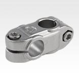 Tube clamps cross, stainless steel