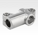 Tube clamps T-angle, stainless steel