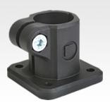 Tube clamps base, plastic