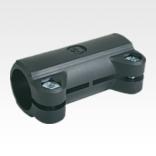 Tube clamps straight, plastic