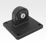 Tube clamps swivel base, sunken teeth, plastic