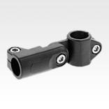 Tube clamps swivel, plastic