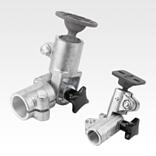 Tube clamps swivel, aluminium with ball joint