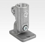 Tube clamps swivel base, aluminium