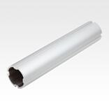 Round aluminium tubes with slots