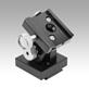 Quick-action clamp, aluminium, with angle element, Form B, adjustable