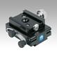 Quick-action clamp, aluminium, with angle element, Form C compact, adjustable
