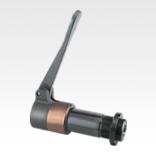 Spring mounted centre sleeves with tension lever