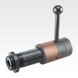 Centre sleeves spring mounted with retraction cam