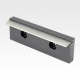 Hold-down jaw pads with spring blade for NC vice