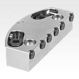 Jaw plates with pins for pendulum jaw 5-axis clamping system compact