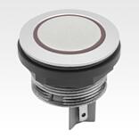 Push button with ring lamp, installation version, Ø 22.3 mm 
flat tab connection, compact