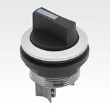 Selector switch, installation version, Ø 22.3 mm 
flat tab connector, compact