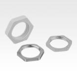Hexagon nuts for cable glands