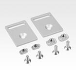 Connector plates with slots for LED lamps