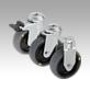Swivel and fixed castors electrically conductive, standard version