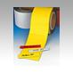 Magnetic labels on a roll, perforated