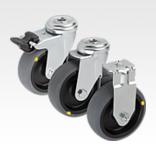 Swivel and fixed castors electrically conductive, standard version