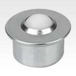 Ball transfer units with steel housing and plastic ball