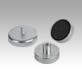 Magnets shallow pot with thread hard ferrite