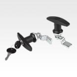 Quarter-turn locks with T-grip