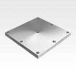 Interchangeable subplates, grey cast iron, with pre-machined clamping faces
