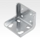 Angle bracket, electro zinc-plated and passivated steel, for toggle clamps