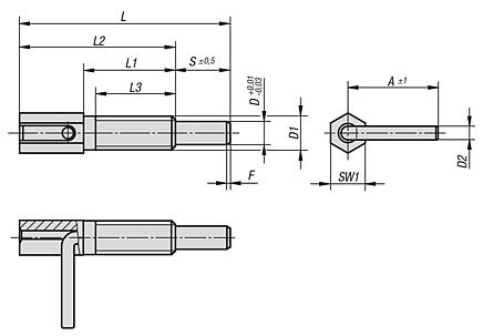Indexing plungers, inch