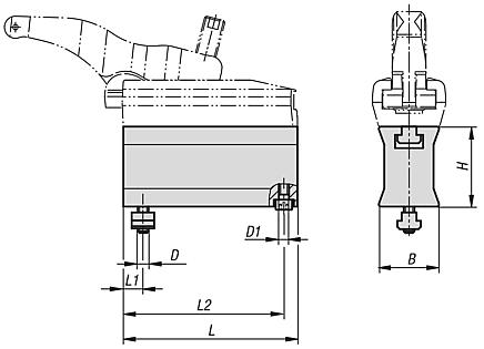 Risers for power clamps