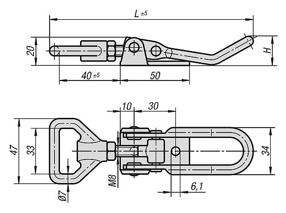 Latches adjustable