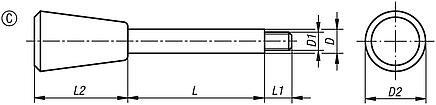 Handles, Form C - inch