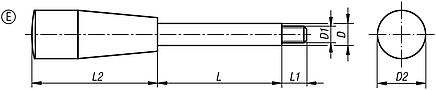 Handles, Form E - inch