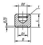 Thrust washers, steel with snap ring