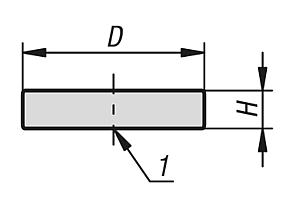 Magnets raw NdFeB, disc form