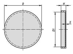 Protective rubber caps for shallow pot magnets