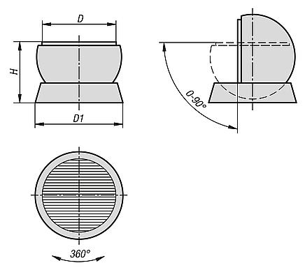 Magnetic clamping balls