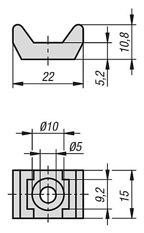 Cable tie block