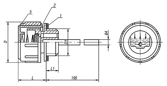 Vent screws with check valve and dipstick