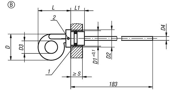 Dipstick Form B, with vent hole
