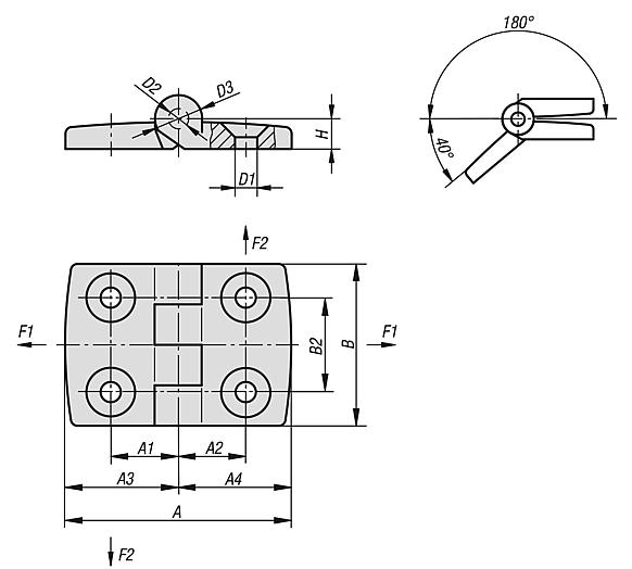 Hinges plastic 