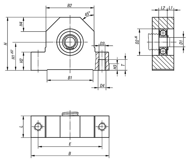 Floating bearing units