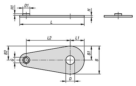 Mounting plate stainless steel 
for columns for spring fingers