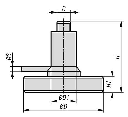 Magnetic base for WLAN antenna