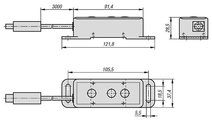 Dimmer operating unit 